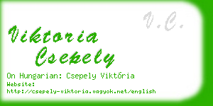 viktoria csepely business card